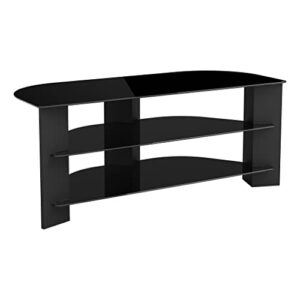 AVF FS1050VIB-A Vico TV Stand, Black, fits Most TVs in These Sizes – 27”, 32”, 37”, 39”, 40”, 42”, 46”, 47”, 50”, 55”. for TVs with Wide feet, Please Measure to Assure fit.