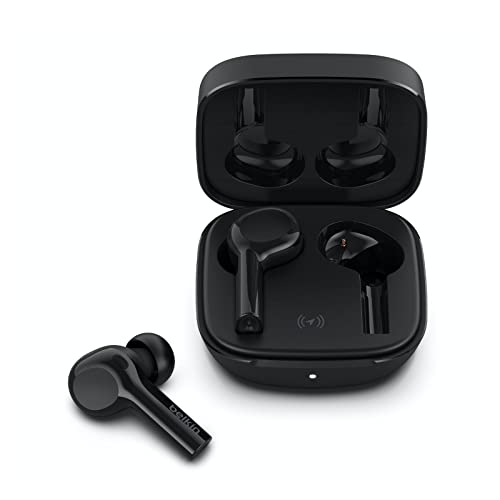 Belkin Wireless Earbuds, SoundForm Freedom True Wireless Bluetooth Earphones with Wireless Charging Case IPX5 Certified Sweat and Water Resistant with Deep Bass for iPhones and Androids (Black)