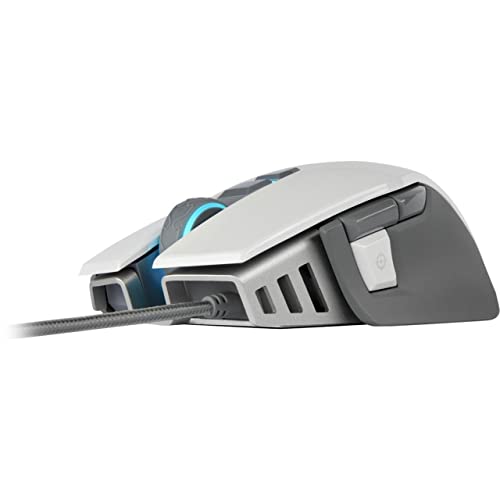 Corsair M65 RGB Elite - FPS Gaming Mouse - 18,000 DPI Optical Sensor - Adjustable DPI Sniper Button - Tunable Weights - White