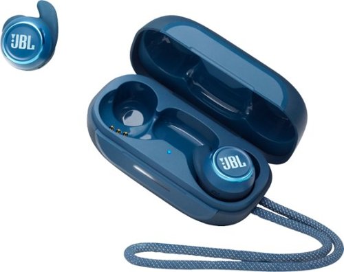 JBL - Reflect Mini True Wireless Noise Cancelling In-Ear Earbuds - Blue