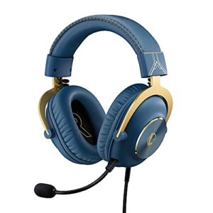 Logitech G PRO X Gaming Headset - Blue VO!CE, Detachable Microphone, Comfortable Memory Foam Ear Pads, DTS Headphone 7.1 and 50 mm PRO G Drivers, Official League of Legends Edition
