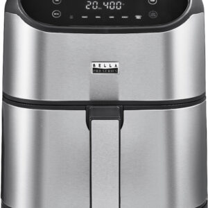 Bella Pro Series - 6-qt. Digital Air Fryer with Stainless Finish - Stainless Steel