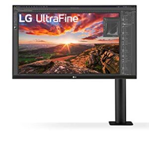 LG 27 inch Ergo IPS UHD 4K Ultrafine Monitor, Black, 27BN88U-B