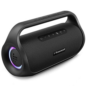 Tronsmart Bang Mini Party Speaker with 50W Stereo Sound, Bluetooth 5.3, Beat-Driven Light Show, IPX6 Waterproof, NFC Connection, TF Card, AUX, Portable Speaker for Home, Outdoors, Travel