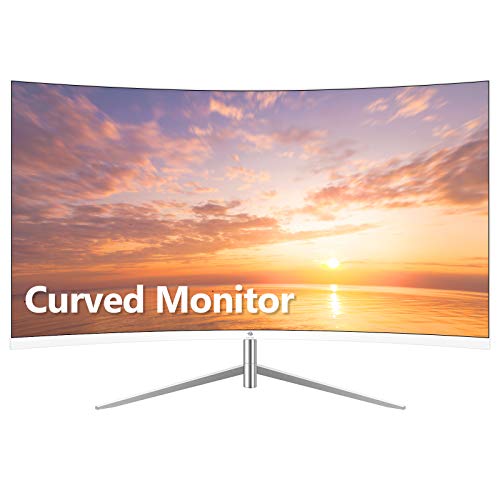 Z-Edge 27-inch Curved Gaming Monitor, Full HD 1080P 1920x1080 LED Backlight Monitor, with 75Hz Refresh Rate and Eye-Care Technology, 178° Wide View Angle, Built-in Speakers, VGA+HDMI