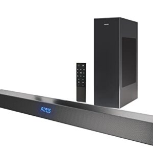Philips B8405 Soundbar 2.1 with Wireless Subwoofer, Dolby Atmos, Stadium EQ Mode, DTS Play-Fi Compatible, Connects with Amazon Echo Devices and Voice Assistants, AirPlay 2 & BT Support, TAB8405