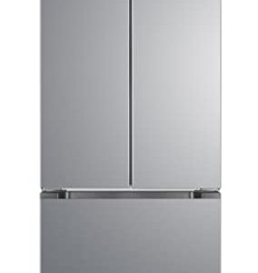 Hamilton Beach HBF1770 French Door Counter Depth Refrigerator with Freezer Drawer, 17.7 cu ft, Stainless Steel (Full Size)