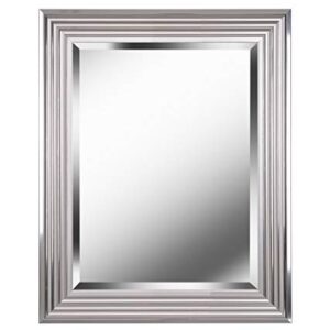 Kenroy Home 60320 Lyonesse Mirror with Chrome Finish, Coastal Style, 30" Height, 24" Width, 1" Depth
