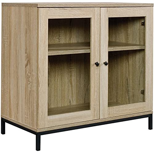 Sauder 420035 North Avenue Display Cabinet, For TVs up to 32", Charter Oak finish