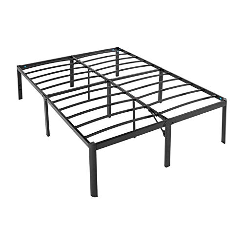 Amazon Basics Heavy Duty Non-Slip Bed Frame with Steel Slats, Easy Assembly - 18-Inch, Queen