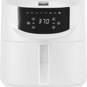 Bella Pro Series - 8-qt. Digital Air Fryer with Divided Basket - White