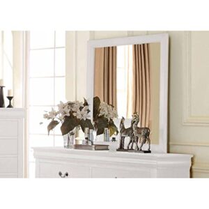 ACME Furniture Louis Philippe Mirror, White