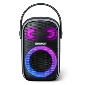 Tronsmart Halo 100 Portable Party Bluetooth Speaker, 3 Way Sound System, Stereo Pairing, Light Show, IPX6 Waterproof, 18H Playtime, Custom EQ & Bass Up for Party, Tailgating, Backyard, Pool, Outdoor